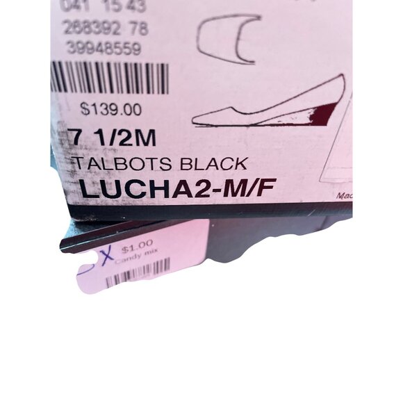 Talbots Womens Black Suede 2" Slip-On Wedge Heels Size 7.5M SKU 8861 - Picture 10 of 13